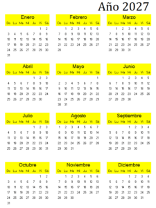calendario 2027